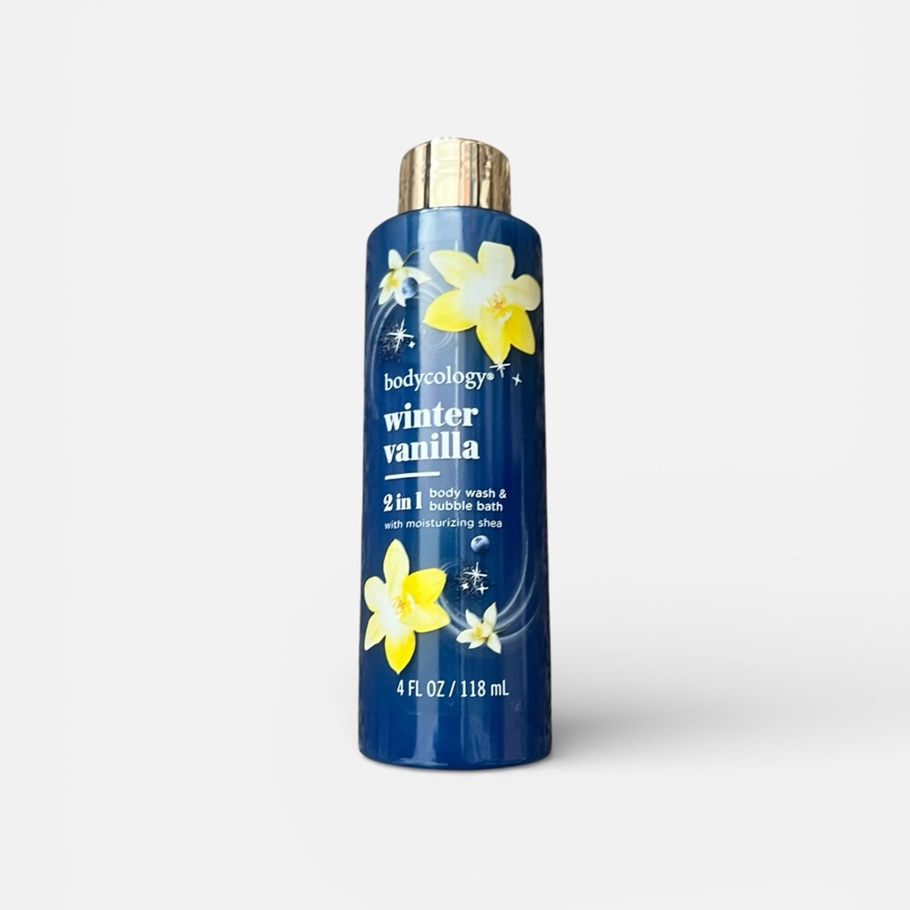 Bodycology Winter Vanilla 2-in-1 Body Wash & Bubble Bath - Blue